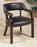 Burgundy Leatherette Office Chair image