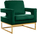Noah Green Velvet Accent Chair image