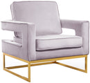 Noah Pink Velvet Accent Chair image