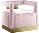 Armani Pink Velvet Accent Chair image