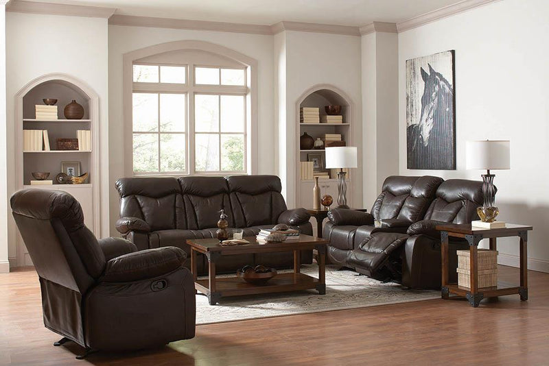 Zimmerman Casual Dark Brown Motion Loveseat image