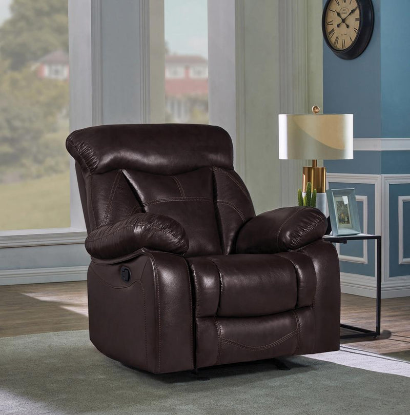 Zimmerman Casual Dark Brown Glider Recliner image