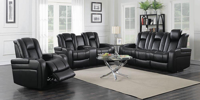 Delangelo Black Power Motion Reclining Sofa image