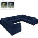 Julia Navy Velvet Modular Sectional (8 Boxes) image