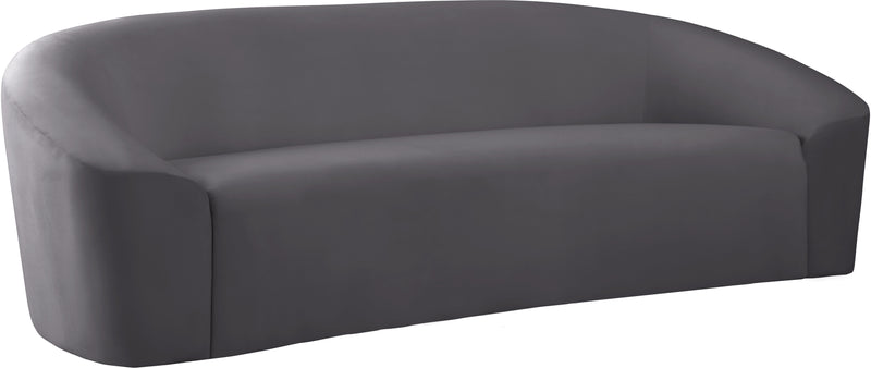 Riley Grey Velvet Sofa image