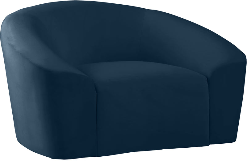 Riley Navy Velvet Chair image