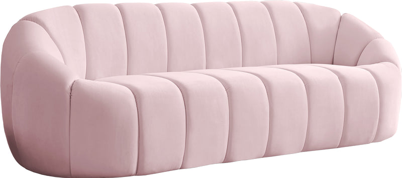 Elijah Pink Velvet Sofa image