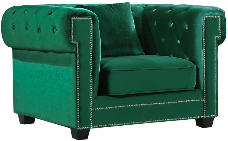 Bowery Green Velvet Chair image