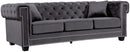 Bowery Grey Velvet Sofa image