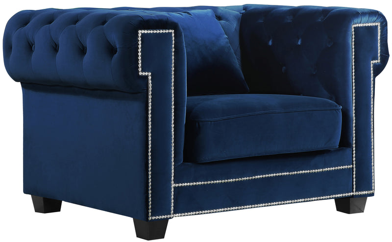 Bowery Navy Velvet Chair image