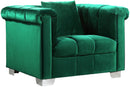 Kayla Green Velvet Chair image