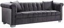 Kayla Grey Velvet Sofa image