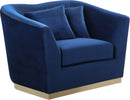 Arabella Navy Velvet Chair image