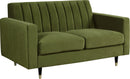 Lola Olive Velvet Loveseat image
