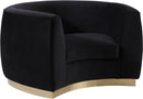 Julian Black Velvet Chair image