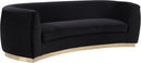 Julian Black Velvet Sofa image
