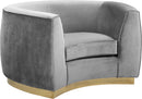 Julian Grey Velvet Chair image