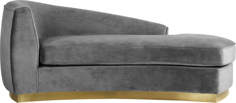 Julian Grey Velvet Chaise image