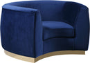 Julian Navy Velvet Chair image