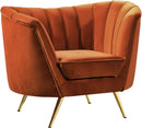 Margo Cognac Velvet Chair image