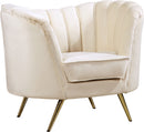 Margo Cream Velvet Chair image