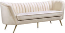 Margo Cream Velvet Sofa image