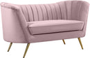 Margo Pink Velvet Loveseat image