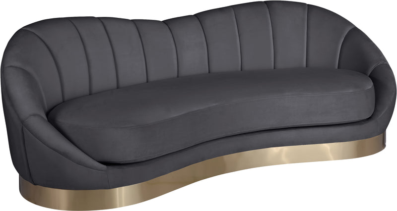 Shelly Grey Velvet Sofa image