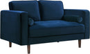 Emily Navy Velvet Loveseat image