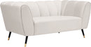 Beaumont Cream Velvet Loveseat image