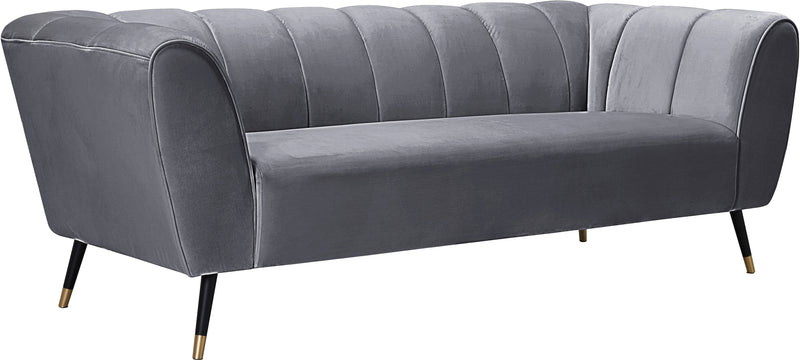 Beaumont Grey Velvet Sofa image