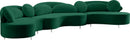 Vivacious Green Velvet 3pc. Sectional (3 Boxes) image