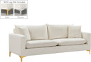 Naomi Cream Velvet Sofa image