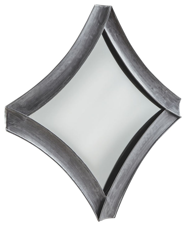 Posie - Antique Silver - Accent Mirror image