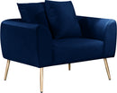 Quinn Navy Velvet Chair image