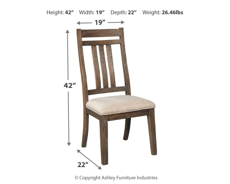 Wyndahl - Dining Uph Side Chair (2/cn) - Slatback