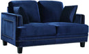 Ferrara Navy Velvet Loveseat image