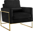 Mila Black Velvet Chair image
