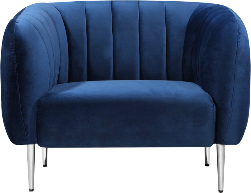 Willow Navy Velvet Chair image