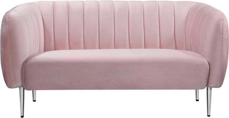 Willow Pink Velvet Loveseat image