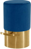Liv Navy Velvet Stool image