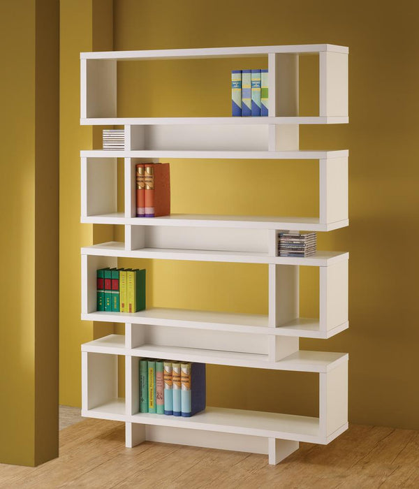 G800308 Contemporary White Bookcase image