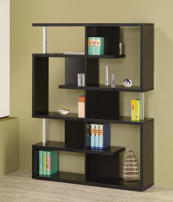 Transitional Black Bookcase image