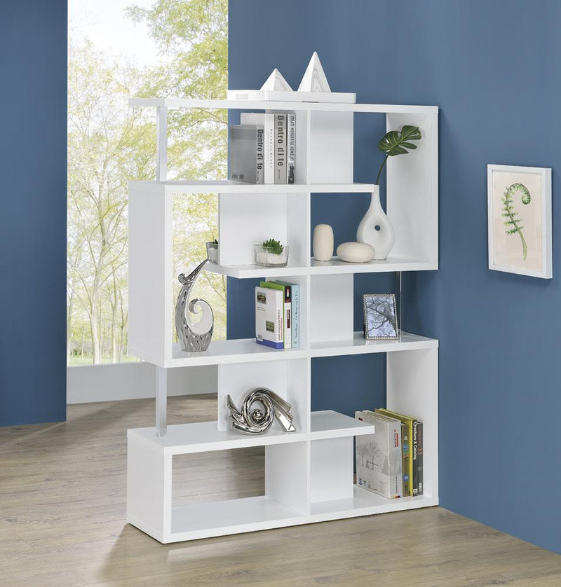 Transitional White Bookcase image