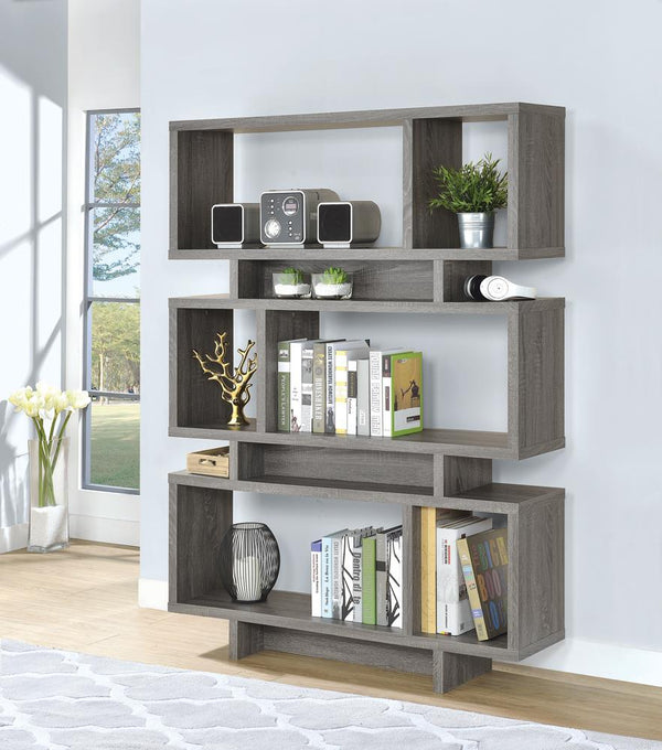 G800554 Contemporary Weathered Grey Bookcase image