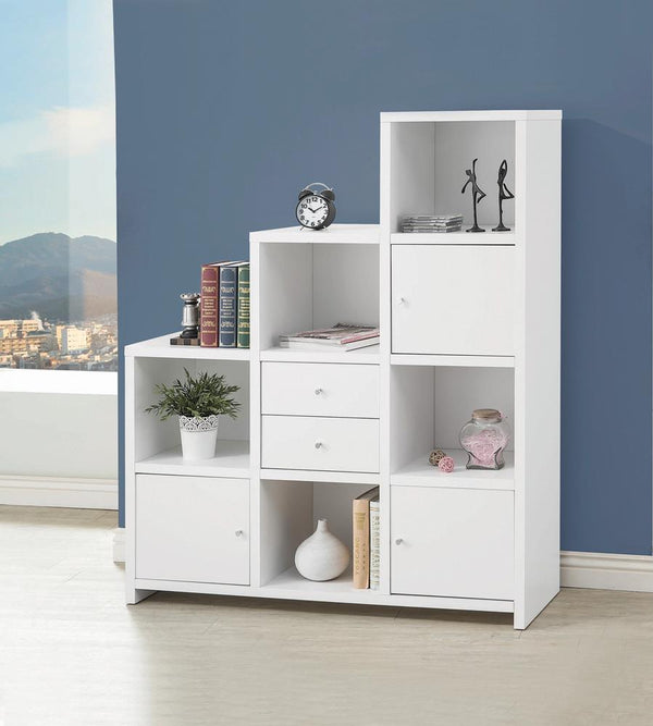 G801169 Contemporary White Bookcase image