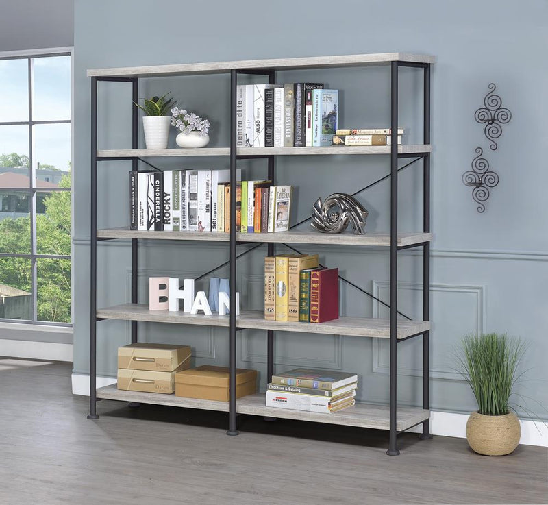 Guthrie Industrial Grey Driftwood Bookcase image