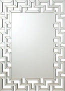 Transitional Frameless Greek Key Mirror image