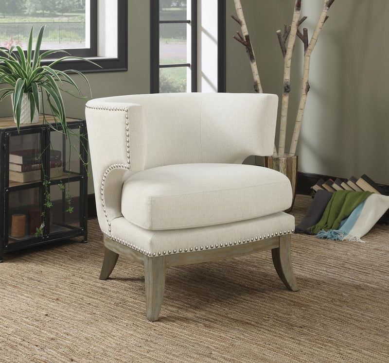 G902559  Contemporary White Accent Chair image