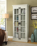Traditional Antique White Tall Cabinet image